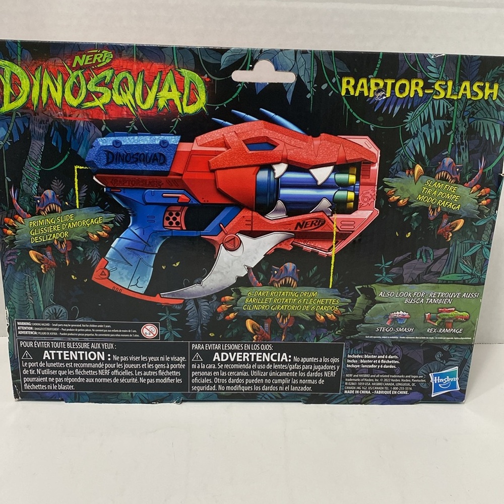 NERF DINOSQUAD RAPTOR SLASH BLASTER - Picture 7 of 9